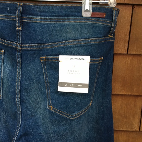 Anthro Pilcro High Rise Relaxed Straight Jeans - Picture 2 of 8